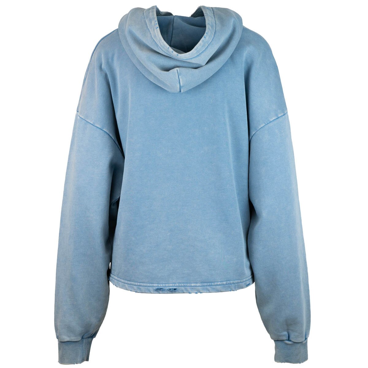 Block A Utah State Embroidered Distressed Hoodie Light Blue